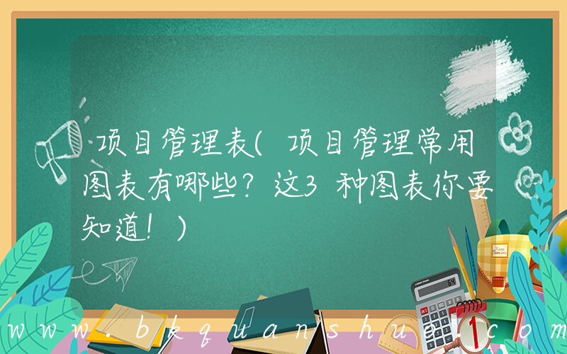 项目管理表(项目管理常用图表有哪些？这3种图表你要知道！)