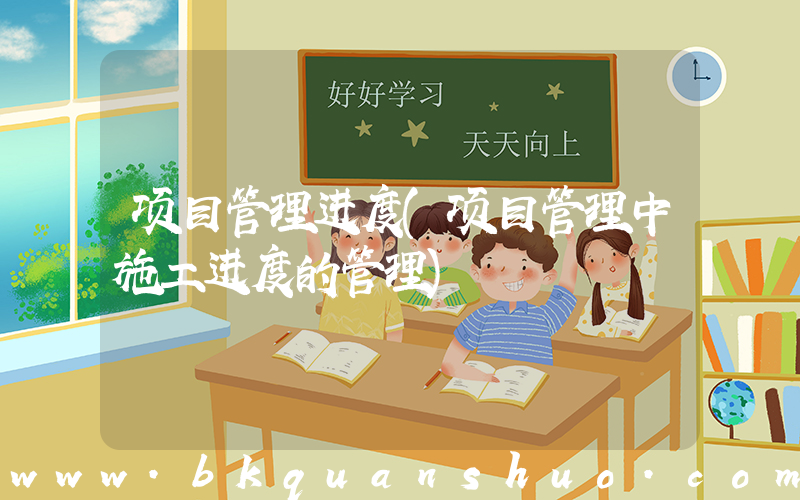 项目管理进度(项目管理中施工进度的管理)