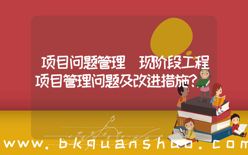 项目问题管理(现阶段工程项目管理问题及改进措施？)